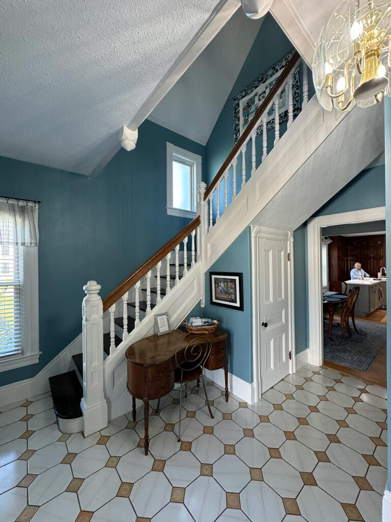 finished painted hallway