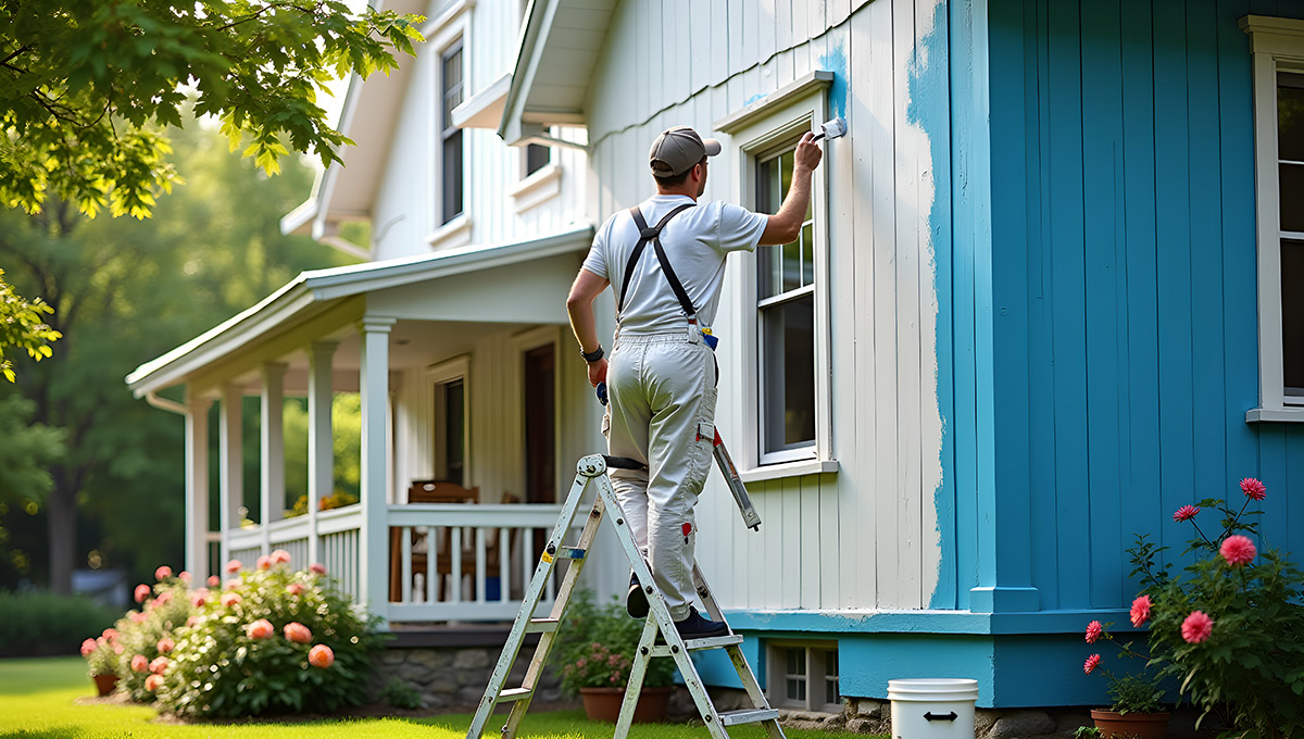 bright blue revolution house painter refreshes 1200e